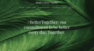 Home page del sito web di Liu Jo Better Together sviluppato da Netgloo